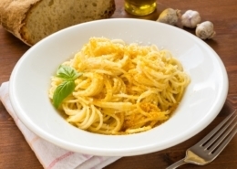 Spaghetti mit Bottarga di Muggine (Meeräschenrogen)