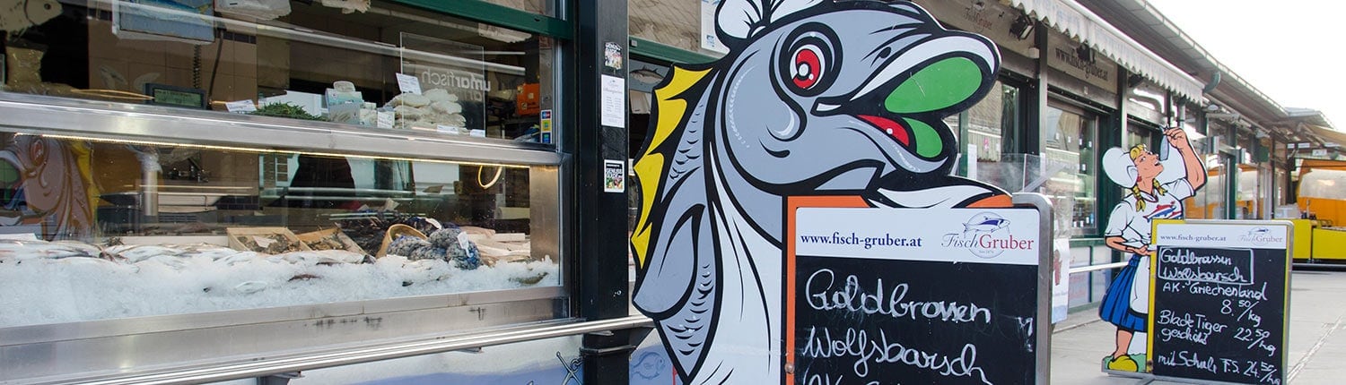 Fisch-Gruber - Ihr Experte für frischen Fisch am Wiener Naschmarkt